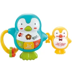 Luna: Jucărie interactivă muzicală cu pinguini BebePal cu lumină și sunet imaginea 2