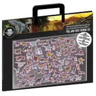 Luna: Jurassic World set de autocolante cu 140 de autocolante și 4 imagini de fundal