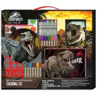 Luna: Jurassic World set de colorat cu șablon și autocolant 54x47cm