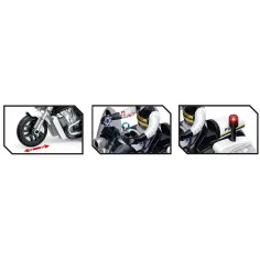 Luna: Light Striker motocicletă de poliție cu figurina de polițist, cu lumină și sunet 1/10 imaginea 3