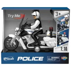 Luna: Light Striker motocicletă de poliție cu figurina de polițist, cu lumină și sunet 1/10 imaginea 1