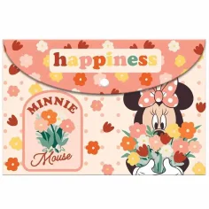 Luna: dosar din plastic cu clips Minnie Mouse, dimensiune A/4
