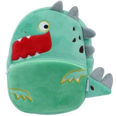 Luna: Rucsac din pluș pentru grădiniță cu model de dinozaur 27x10x24cm