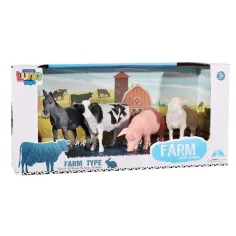 Luna: Set de figurine de jucărie cu animale de fermă 4 bucăți imaginea 1