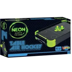 Luna: Set de hochei pe masă cu iluminare neon în culori verde-negru imaginea 1