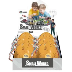 Luna: Set de joc cu vehicule surpriză Small World în ou 1buc imaginea 1