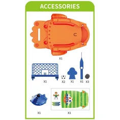 Luna: Set de joc de fotbal de masă cu lansator de mingi și poartă imaginea 3