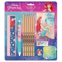 Luna: Set de papetărie Disney Prințese Ariel 11 bucăți