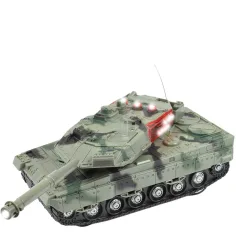 M1 Abrams tanc cu lumină și sunet telecomandă RC Scara 1/32 dimensiune 22cm imaginea 4