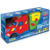 Magic Truck: mașină de gunoi fosforescent cu lămpi 60cm - Wader