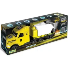 Magic Truck Technic: Camion cu containere și lumină 80 cm - Wader
