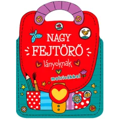 Puzzle mare - caiet cu autocolante pentru fete