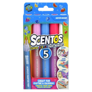 Marker acrilic parfumat Scentos, culori pastel, set de 5 bucăți