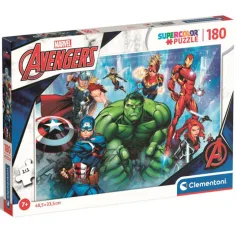 Marvel: Puzzle Supercolor Avengers 180buc - Clementoni imaginea 1