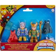 Marvel Omul de Fier și prietenii săi minunați - set Hammer &amp; Havoc cu Thor și Loki - Hasbro