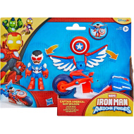 Marvel Omul de Oțel și prietenii săi minunați - Căpitanul America și vehiculul Super Bike - Hasbro