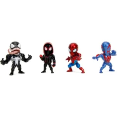 Marvel: Set de figurine metalice Spider-Man Metalfigs 4 bucăți 6,5 cm - Simba Toys imaginea 2