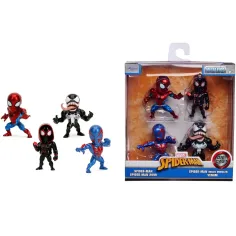 Marvel: Set de figurine metalice Păianjenul 4 bucăți 6,5 cm - Simba Toys