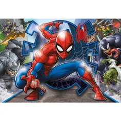 Marvel Spider-Man Supercolor puzzle de 104 piese - Clementoni imaginea 2