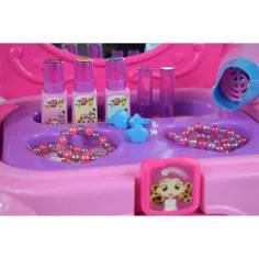 Masă de frumusețe într-un scaun portabil cu bijuterii și accesorii de frumusețe imaginea 4