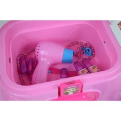 Masă de înfrumusețare portabilă cu bijuterii și accesorii de frumusețe imaginea 7