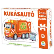 Mașină de gunoi puzzle uriaș de podea 12 bucăți