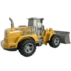 Mașină de lucru buldozer cu telecomandă RC cu efecte de lumină la scară 1/30 24cm imaginea 2