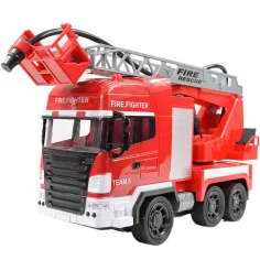 Masina de pompieri cos ridicator telecomandă RC cu tun de apă scară 1/24 27 MHz 30cm imaginea 3