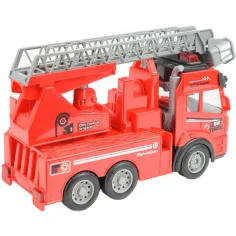 Mașină de pompieri cu coș de ridicare cu efecte de lumină ​și telecomandă RC Scara 1/48 27 MHz 20cm imaginea 2
