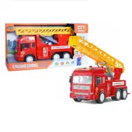 Mașină de pompieri cu sunete și lumini 1:16