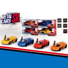 Mașină sport cu tracțiune pe spate din metal cu lumină și sunet 1/43