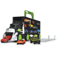 Mașină de transport auto portabilă cu mașinuțe 43cm - Dickie Toys imaginea 3
