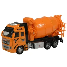 Mașină din aliaj: Camion de beton cu roți cu lumină și sunet în două variante 19cm 1buc imaginea 7