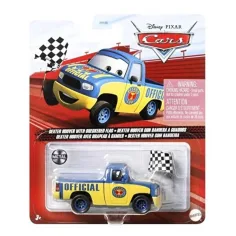 Mașini 3: Dexter Hoover caracter mașinuță cu steag pătrățos 1/55 - Mattel
