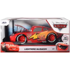 Mașini: Lightning McQueen mașină metalică cu capotă deschisă la scară 1/24 - Simba Toys