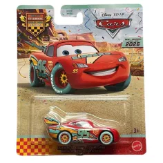 Mașinuța cu roți albastre Lightning McQueen 1/55 – Mattel