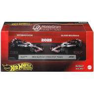 Mașinuțe Hot Wheels F1 Pachet de 2 - Haas: Ocon + Bearman - Mattel