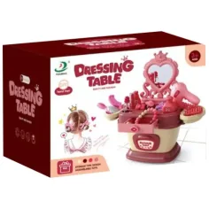 Măsuță de toaletă pliabilă cu oglindă, set 58 piese imaginea 2