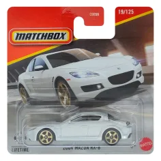 Matchbox: 2004 Mazda RX-8 mașină mică albă 1/64 - Mattel