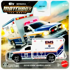 Matchbox A Film: 2019 RAM Ambulanță mașină mică 1/64 - Mattel