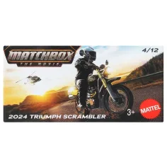 Matchbox A Film: 2024 Triumph Scrambler cutie de carton motocicletă 1/64 – Mattel