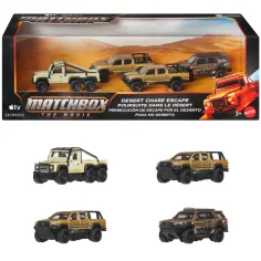 Matchbox Filmul: Evadare din urmărirea deșertului mașinuțe de colecție multipack 1/64 – Mattel