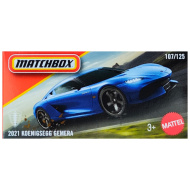Matchbox: Mașinuță albastră Koenigsegg Gemera 2021 la cutie de carton 1/64 - Mattel