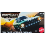 Matchbox: Mașinuță verde Ford Mustang Fastback 1968 din carton 1/64 - Mattel
