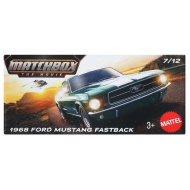 Matchbox Un Film: mașinuță Ford Mustang Fastback 1968 din carton 1/64 – Mattel