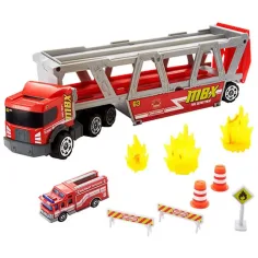 Matchbox vehicul de transport pompier cu accesorii - Mattel imaginea 2