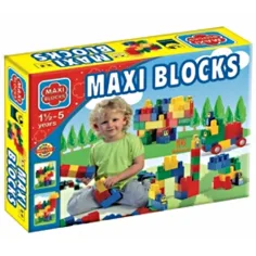 Maxi Blocks cutie mare de cuburi de construcție 56 buc - D-Toys