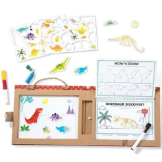 Melissa & Doug: Dinozaur desen care poate fi șters și magnetic set de joacă creativă imaginea 3