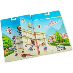 Melissa & Doug: Paw Patrol Adventure Bay caiet de abțibild reutilizabil imaginea 2