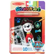 Melissa &amp; Doug: Paw Patrol Marshall Scratch Art joc creativ